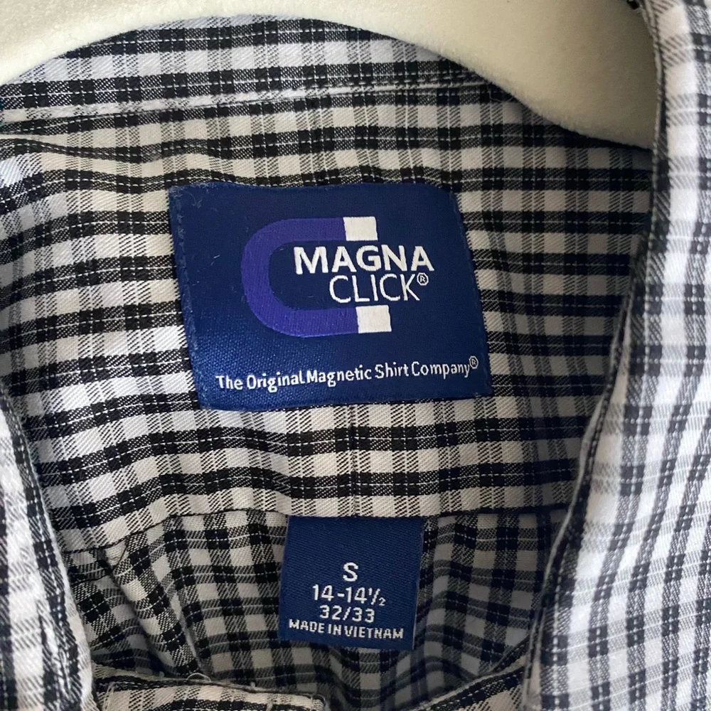 Magna Click | Plaid Dress Shirt | S - Picture 3 of 5